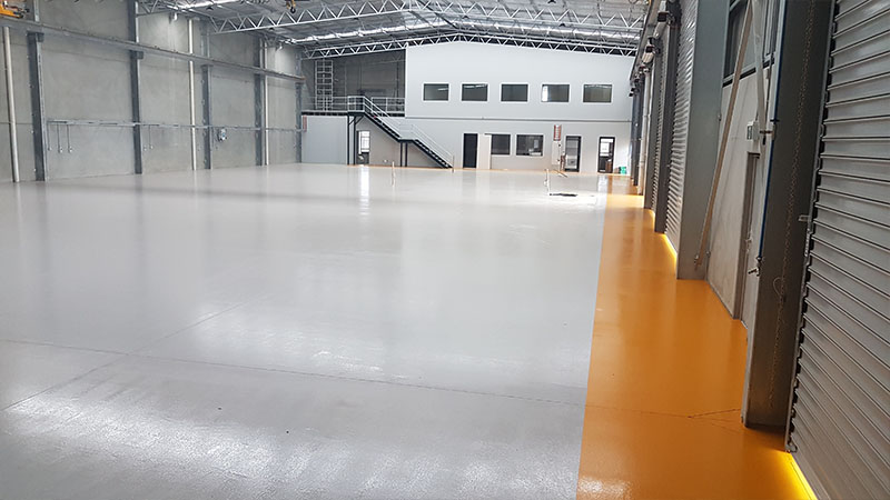 polished reflective flooring